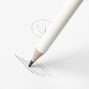 Карандаш чернографитный круглый MIZORI, пластиковый Белый
