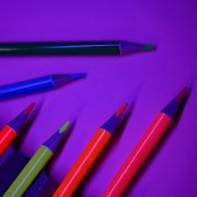 Цветные карандаши NEON, 6 цветов бежевый