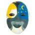 Набор для раскраски "МАСКА": маска, кисть, краски 6 шт., резинка некрашеный картон