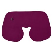 Подушка надувная дорожная в футляре; фуксия; 43,5х27,5 см; твил Темно-синий