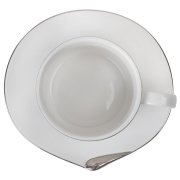 Чайная пара "Серебро" в подарочной упаковке белый