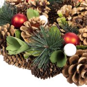 Новогодний венок "New Year" коричневый