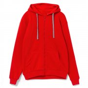 Толстовка на молнии с капюшоном Siverga Heavy, красная (алая) арт. 6927.51
