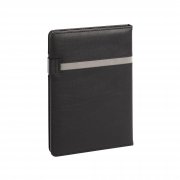 Ежедневник недатированный "Бари", формат А5 черный с серым