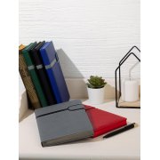 Ежедневник недатированный "Бари", формат А5 красный с серым