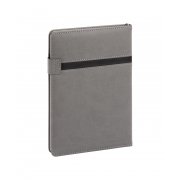 Ежедневник недатированный "Бари", формат А5 серый с черным