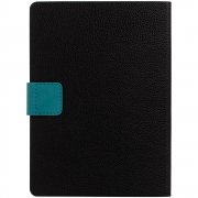 Ежедневник Strap, недатированный, черно-бирюзовый