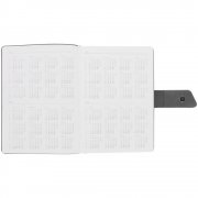 Ежедневник Strap, недатированный, черно-серый