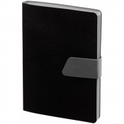 Ежедневник Strap, недатированный, черно-серый