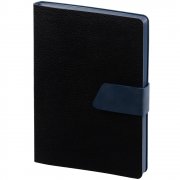 Ежедневник Strap, недатированный, черно-синий