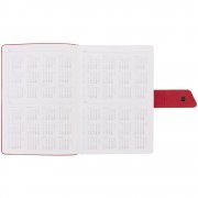 Ежедневник Strap, недатированный, черно-красный