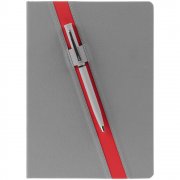 Ежедневник Rubikon, недатированный серо-красный арт. 16208.15 Ежедневник Rubikon, недатированный серо-красный арт. 16208.15