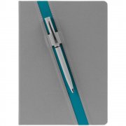 Ежедневник Rubikon, недатированный серо-бирюзовый арт. 16208.49 Ежедневник Rubikon, недатированный серо-бирюзовый арт. 16208.49