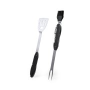 Мультиинструмент для барбекю, пластик, сталь, силикон, 8,8 x 27 x 2,2 cm, черный черный