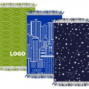 Плед с бахромой на заказ Tricksy Net, 2 цвета, S, акрил арт. 18243.01 Плед с бахромой на заказ Tricksy Net, 2 цвета, S, акрил арт. 18243.01