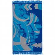 Плед с бахромой на заказ Tricksy Net, 2 цвета, S, полушерсть арт. 18243.02 Плед с бахромой на заказ Tricksy Net, 2 цвета, S, полушерсть арт. 18243.02