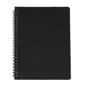 Блокнот на двойной пружине HELIX, 143 х 205 мм, черный, блок в линейку Черный арт. 33901/35