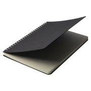 Блокнот на двойной пружине HELIX, 143 х 205 мм, черный с белым, блок в линейку Черный арт. 33901/01