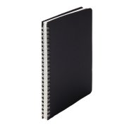 Блокнот на двойной пружине HELIX, 143 х 205 мм, черный с белым, блок в линейку Черный арт. 33901/01