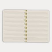 Блокнот на двойной пружине HELIX, 143 х 205 мм, черный с желтым, блок в линейку
 Черный арт. 33901/03