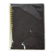 Блокнот на двойной пружине HELIX, 143 х 205 мм, черный с желтым, блок в линейку
 Черный арт. 33901/03