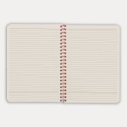 Блокнот на двойной пружине HELIX, 143 х 205 мм, черный с красным, блок в линейку Черный арт. 33901/08