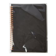 Блокнот на двойной пружине HELIX, 143 х 205 мм, черный с оранжевым, блок в линейку Черный арт. 33901/06