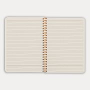 Блокнот на двойной пружине HELIX, 143 х 205 мм, черный с оранжевым, блок в линейку Черный арт. 33901/06