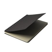 Блокнот на двойной пружине HELIX MINI, 105 х 150  мм, черный, блок в клетку Черный арт. 33902/35