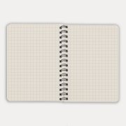 Блокнот на двойной пружине HELIX MINI, 105 х 150  мм, черный, блок в клетку Черный арт. 33902/35