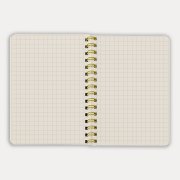 Блокнот на двойной пружине HELIX MINI, 105 х 150  мм, черный с желтым, блок в клеткуБлокнот HELIX MINI Черный арт. 33902/03