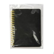 Блокнот на двойной пружине HELIX MINI, 105 х 150  мм, черный с желтым, блок в клеткуБлокнот HELIX MINI Черный арт. 33902/03