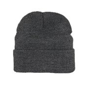 Шапка вязаная двойная ESSENTIAL Темно-серый