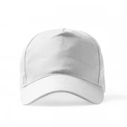 Бейсболка 5-панельная из хлопка FIDES , Белый