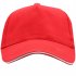 Бейсболка 5-панельная ERIS, Красный
