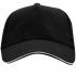 Бейсболка 5-панельная ERIS, Черный