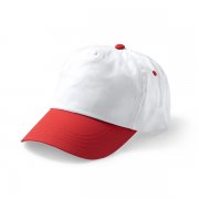 Бейсболка 5-панельная  FREYA,  Белый/ красный арт. GO7030S10160