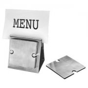 Набор "Dinner":подставка под кружку/стакан (6шт) и держатель для меню серебристый