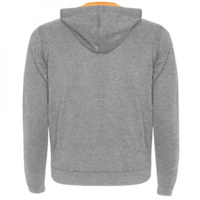 Толстовка FUJI мужская, HEATHER GREY/FLUOR ORANGE 2XL