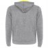 Толстовка FUJI мужская, HEATHER GREY/FLUOR YELLOW 2XL