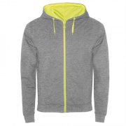 Толстовка FUJI мужская, HEATHER GREY/FLUOR YELLOW M арт. SU11050258221