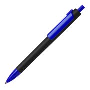 Ручка шариковая FORTE SOFT BLACK, покрытие soft touch Синий
