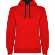 Толстовка URBAN WOMAN женская, КРАСНЫЙ/ЧЕРНЫЙ 2XL