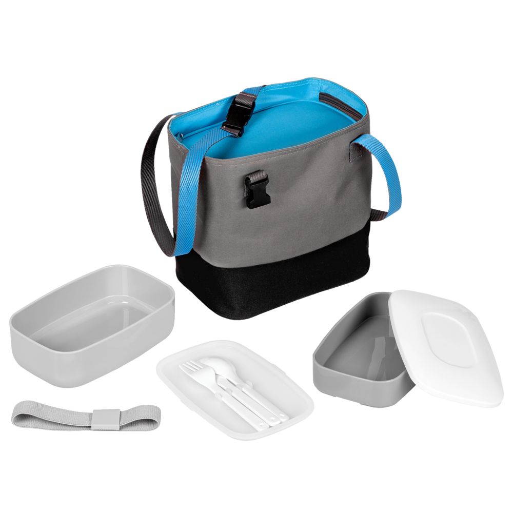 Набор ланчбоксов в термосумке Takk Mamma, бирюзовый арт. 4500.42 Набор ланчбоксов в термосумке Takk Mamma, бирюзовый арт. 4500.42