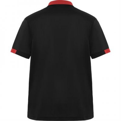 Футболка поло SAMURAI мужская, ЧЕРНЫЙ/КРАСНЫЙ 2XL