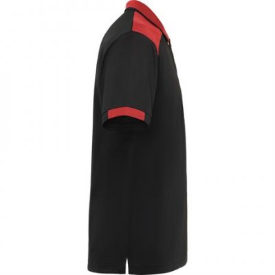 Футболка поло SAMURAI мужская, ЧЕРНЫЙ/КРАСНЫЙ 2XL арт. PO8410050260