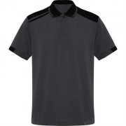 Футболка поло SAMURAI мужская, СВИНЦОВЫЙ/ЧЕРНЫЙ XL