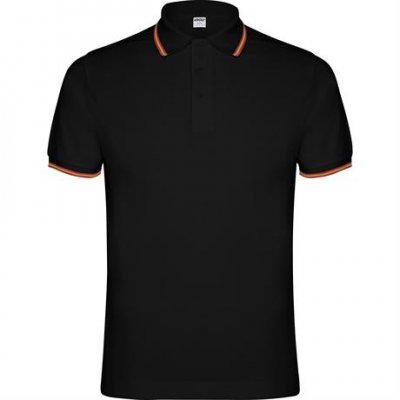 Футболка поло NATION мужская, ЧЕРНЫЙ 2XL арт. PO66400502