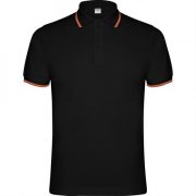 Футболка поло NATION мужская, ЧЕРНЫЙ 2XL арт. PO66400502