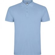 Футболка поло STAR мужская, НЕБЕСНО-ГОЛУБОЙ XL